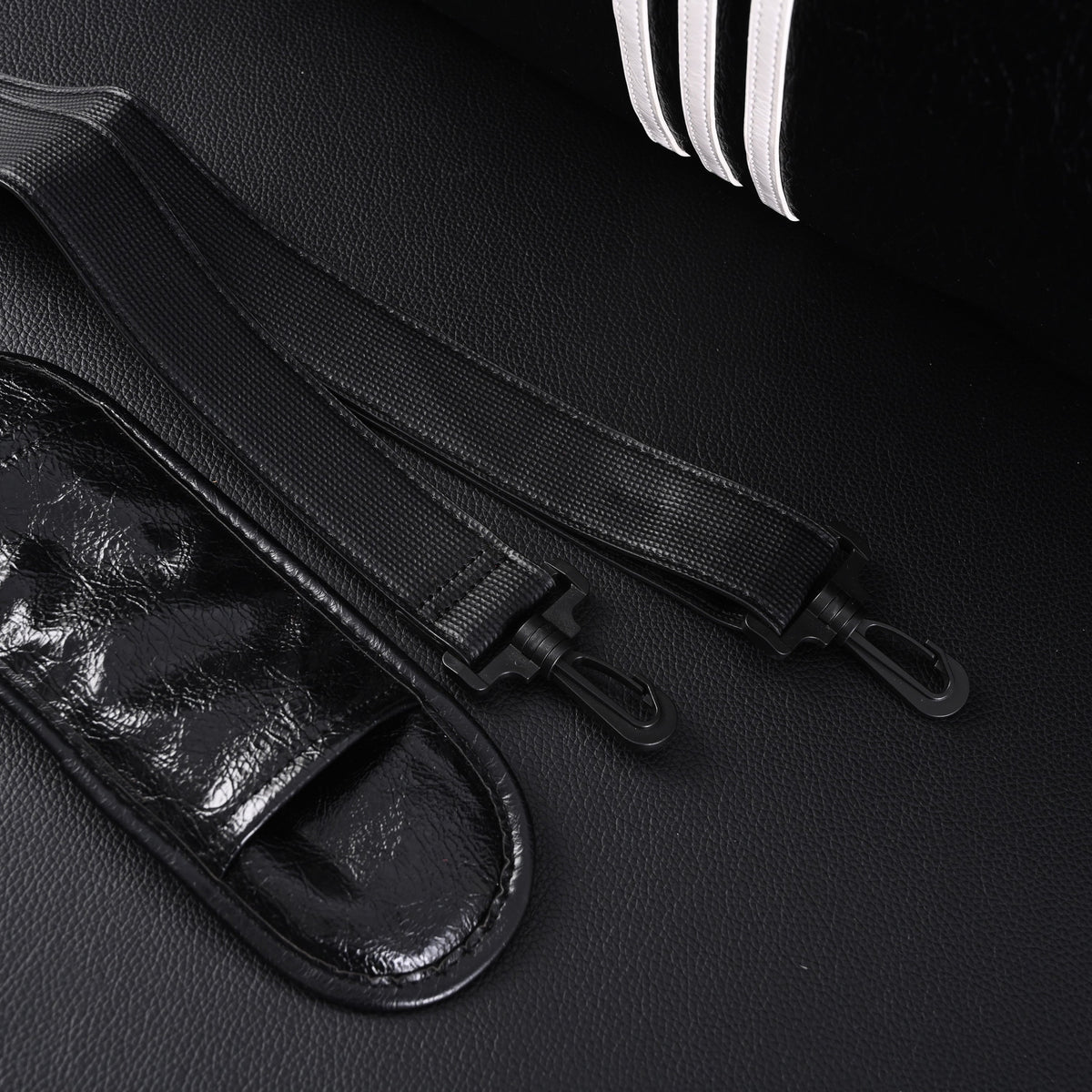Balenciaga x adidas Large Duffel Travel Bag - Black with Trefoil Logo and Triple Stripes