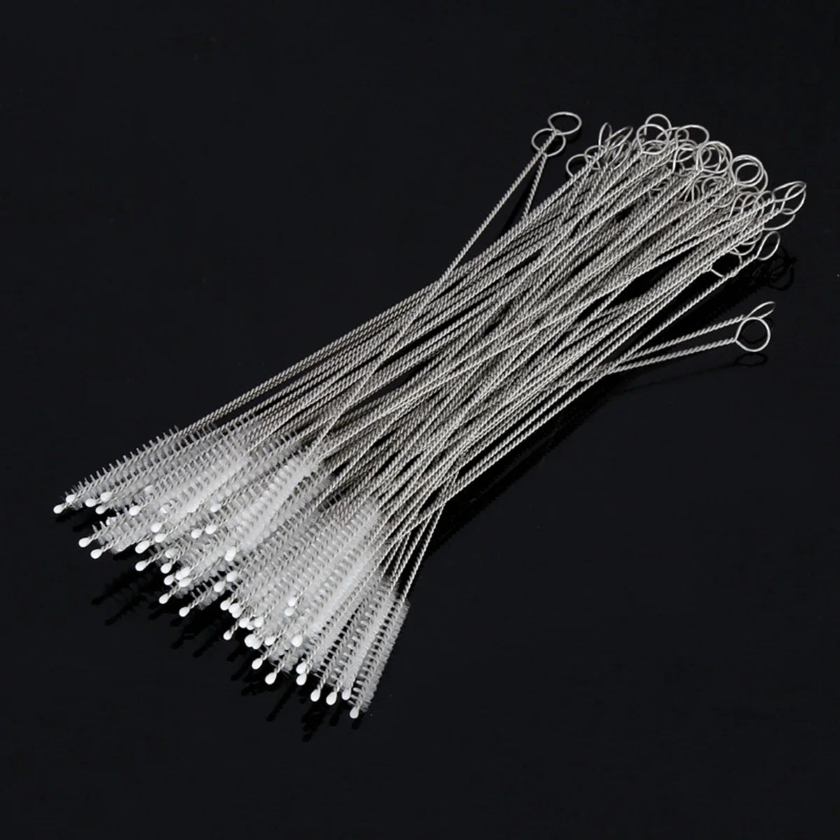 10Pcs Drinking Straw Cleaning Brush Kit Straw Tube Pipe Cleaner Nylon Stainless Steel Long Handle Cleaning Brushes for Straws
