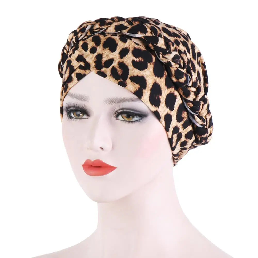 Print Cotton Muslim Turban Scarf for Women Islamic Inner Hijab Turban Cap Headwear Arab Wrap Head Scarf Hair Accessories Hat