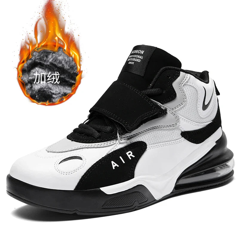 37~45 Mens Winter Air-Cushion Boots Designer Leather 2023 Sneakers Sport Women Shoes for Men Running Basket Trainers Basketball