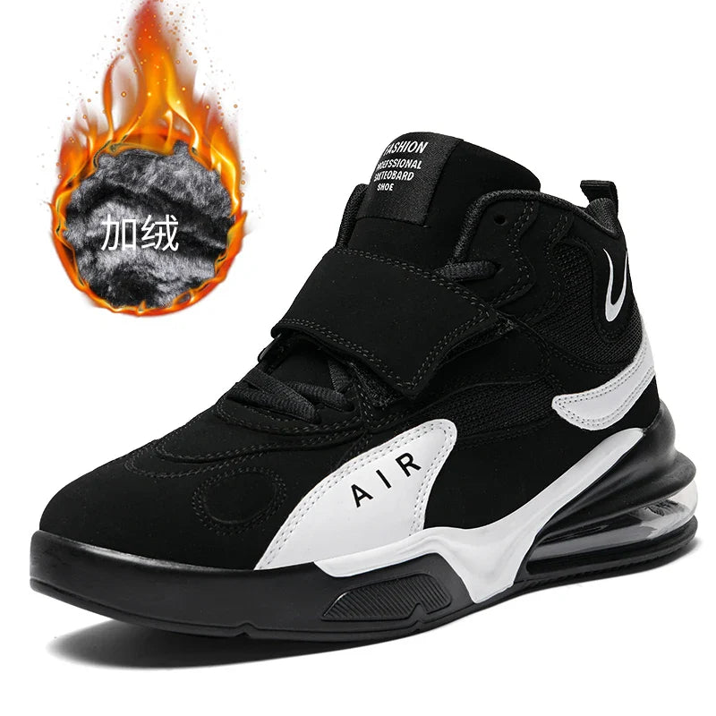 37~45 Mens Winter Air-Cushion Boots Designer Leather 2023 Sneakers Sport Women Shoes for Men Running Basket Trainers Basketball