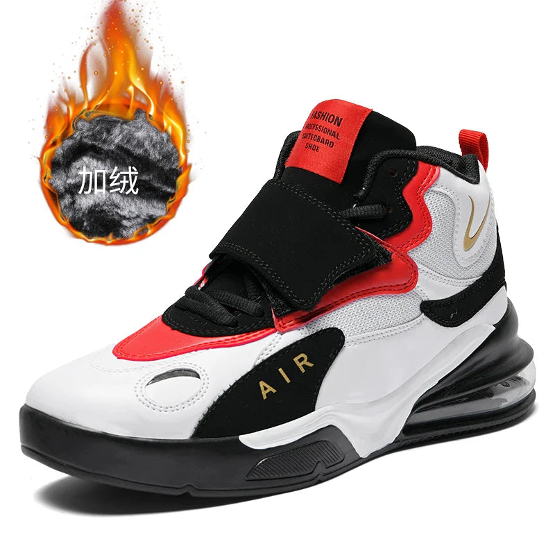 37~45 Mens Winter Air-Cushion Boots Designer Leather 2023 Sneakers Sport Women Shoes for Men Running Basket Trainers Basketball