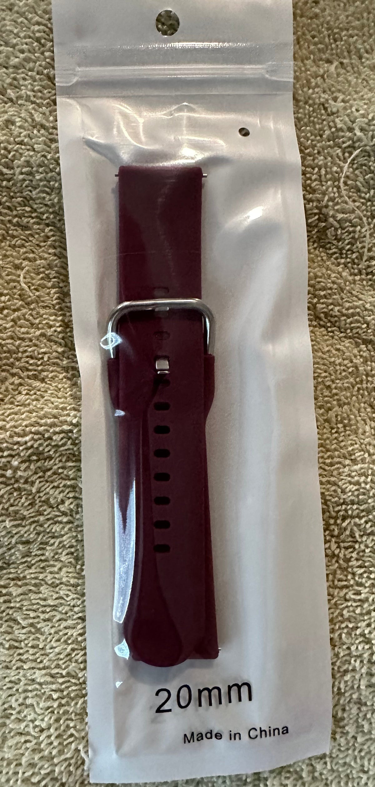 Burgundy watch band *Preowned*