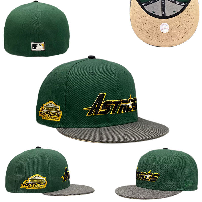 Houston Astros Astrodome Commemorative Hat with Tan Undervisor - Forest Green