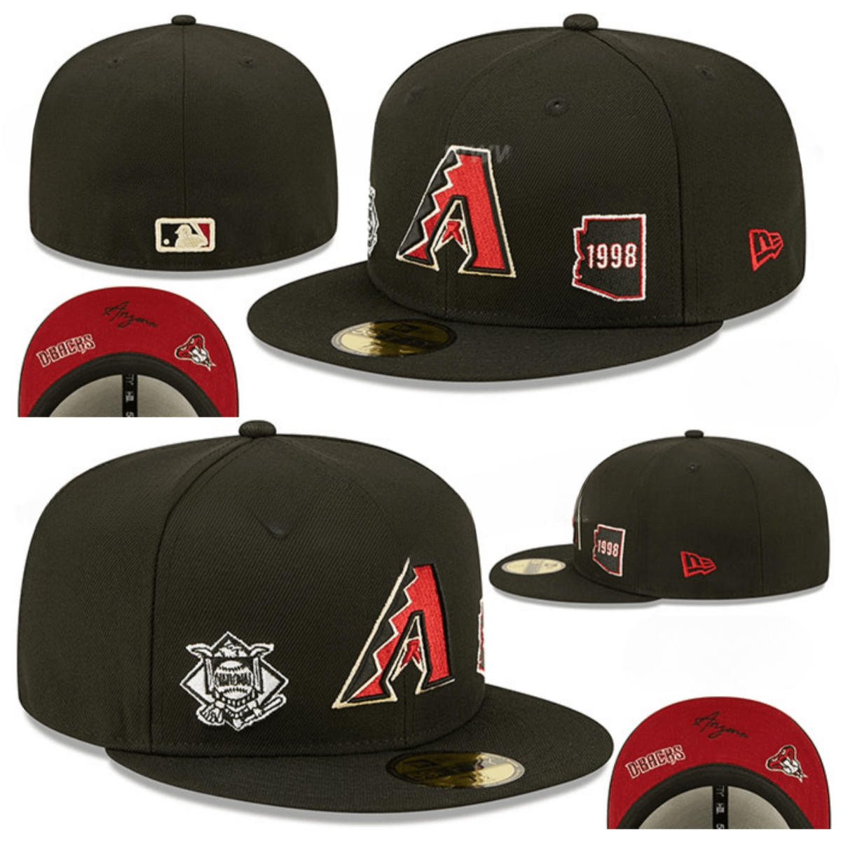 Arizona Diamondbacks 1998 Commemorative Fitted Hat - Black