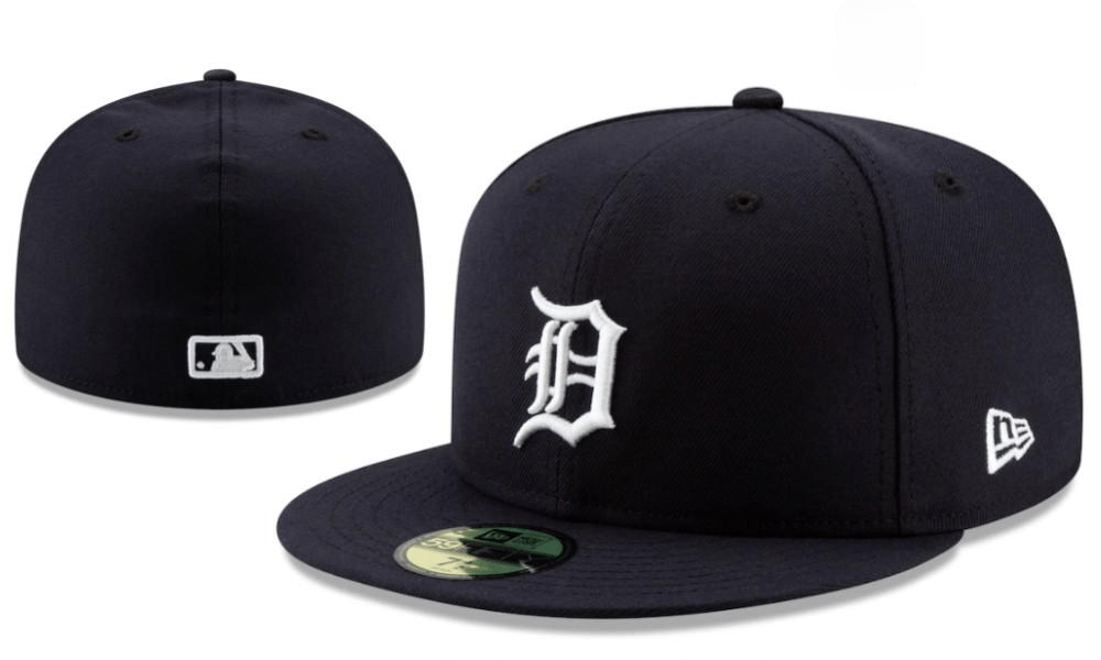 Detroit Tigers MLB Fitted Hat - Navy Blue