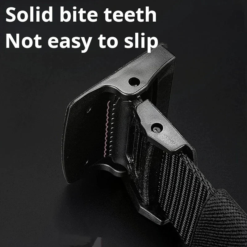 120 cm men's automatic buckle nylon belt Outdoor hunting multifunctional tactical canvas high-quality unisex hunting belt