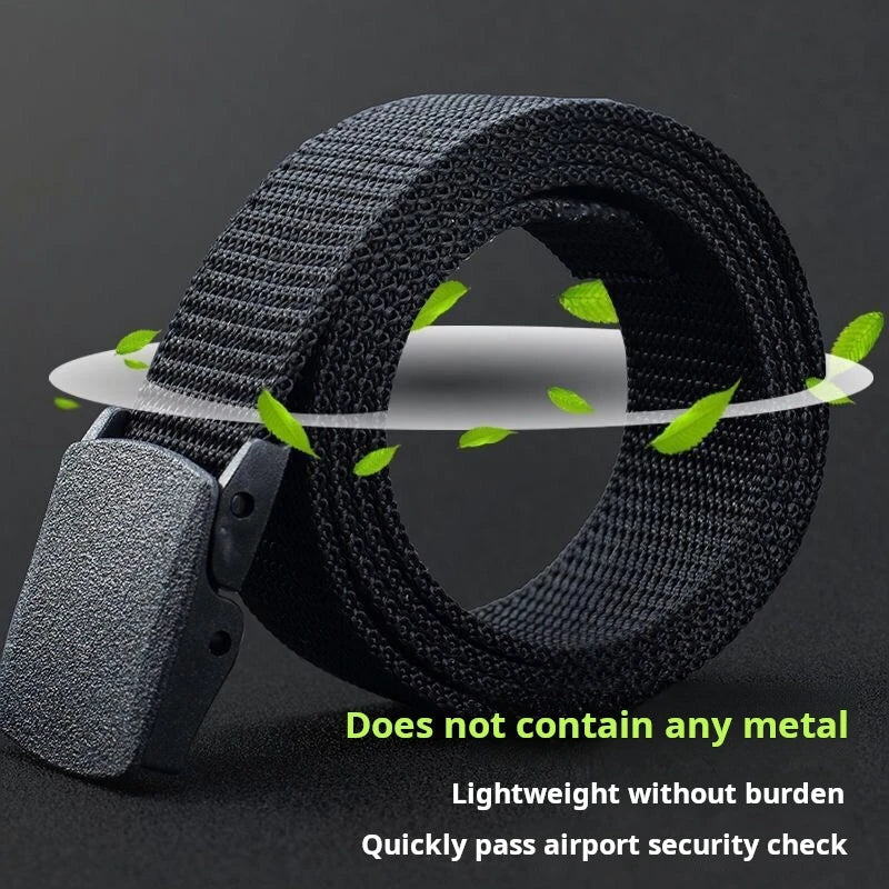 120 cm men's automatic buckle nylon belt Outdoor hunting multifunctional tactical canvas high-quality unisex hunting belt