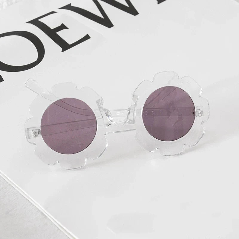 NONOR Kids Sunglasses Summer Girl Boys Cute Sunglasse Flower Outdoor Children Lovely Vintage Sunglasses Protection Classic