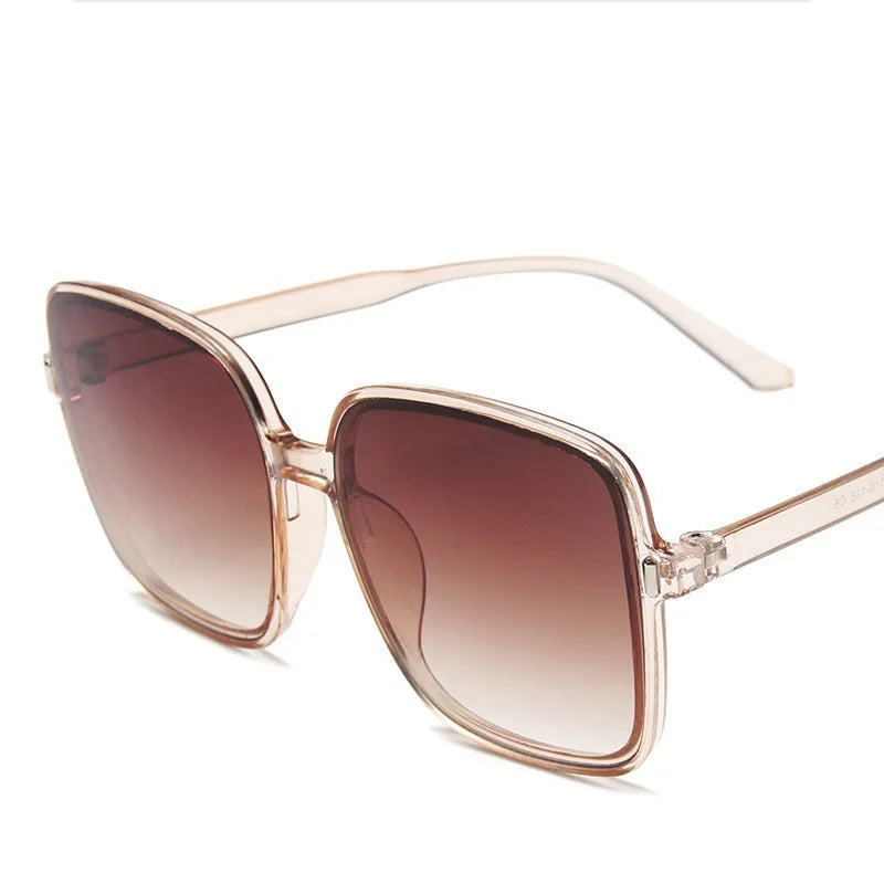 Rice Nail Square Sunglasses Gradient Color 2023 New Sunglasses for Women Trend Anti-UV Retro Sunglasses