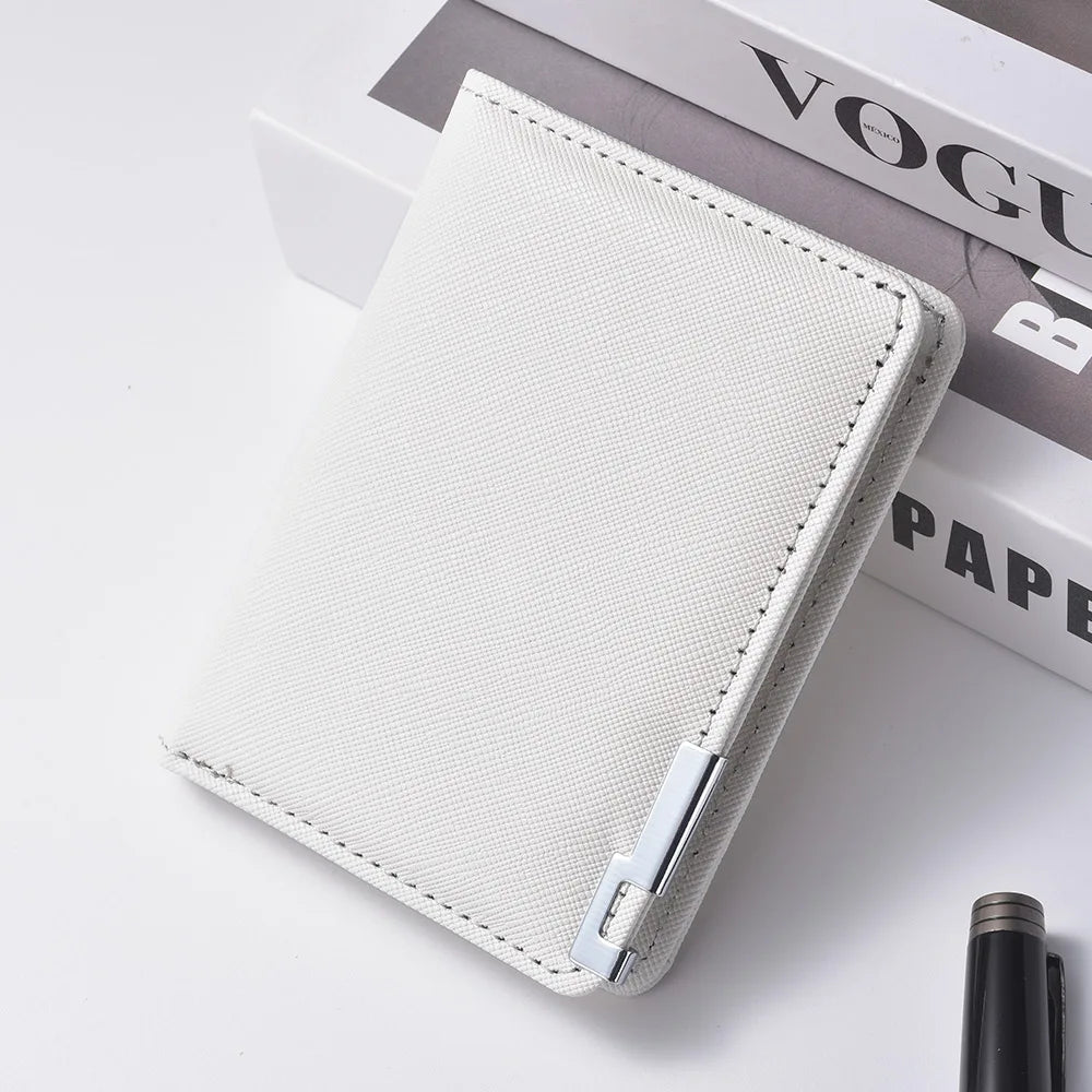 New Fashion Men's Wallet Vertical Short Business Multi-card Slot Holder Tight Men's Wallet