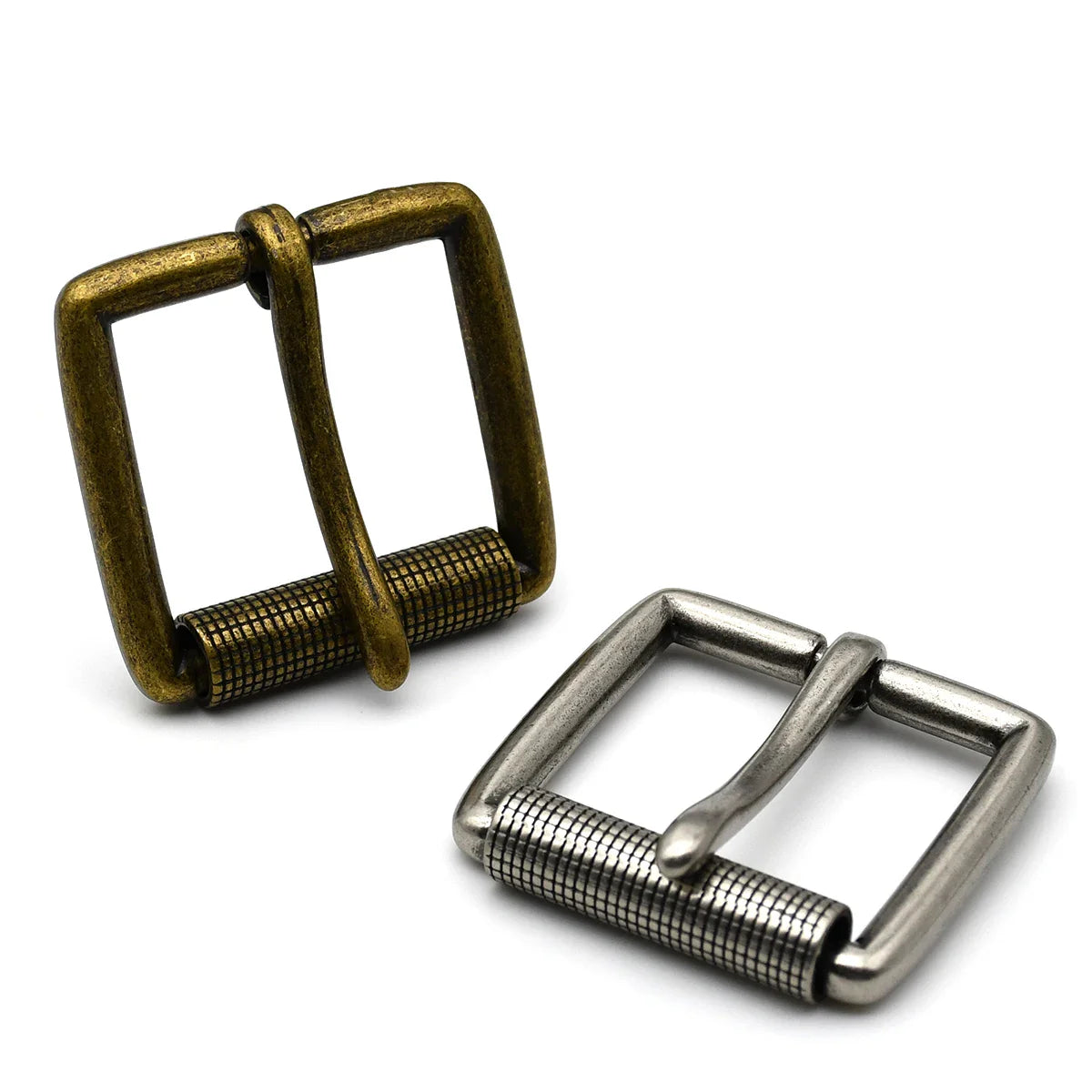 1piece 40mm Alloy Belt Buckle Men's Roller Pin Buckle Waistband Head Leather Craft Belt Parts Accessories Bronze Silver