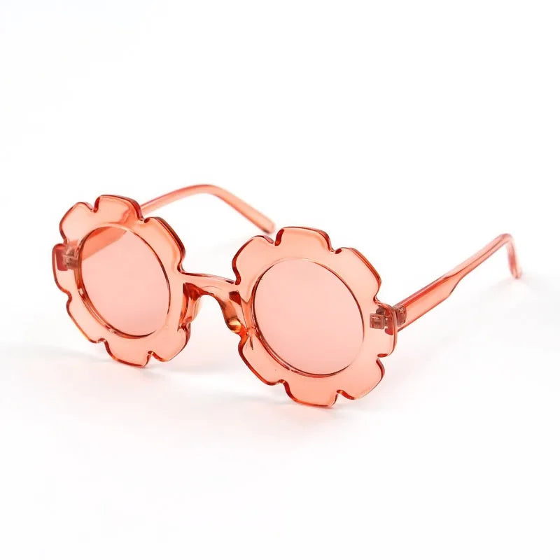 NONOR Kids Sunglasses Summer Girl Boys Cute Sunglasse Flower Outdoor Children Lovely Vintage Sunglasses Protection Classic