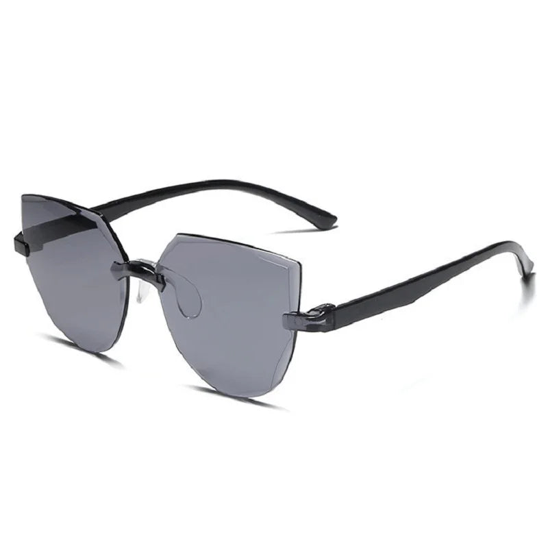 Ocean Slices Sunglasses Transparent Candy Colors Sunglasses Miss Frameless Siamese Sunglasses Outdoor Sunshade Sunglasses