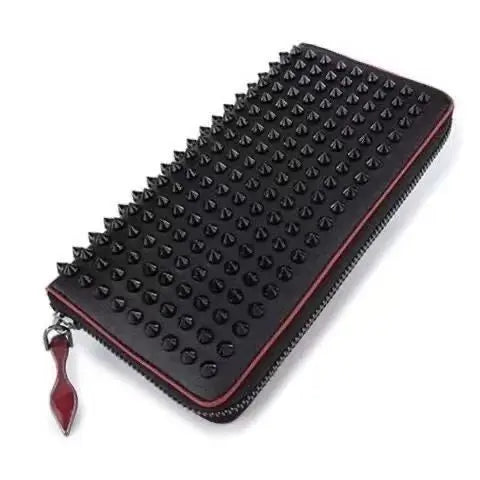 2025 Summer New Men's Rivet Wallet Fashion Leather Casual Versatile Handbag