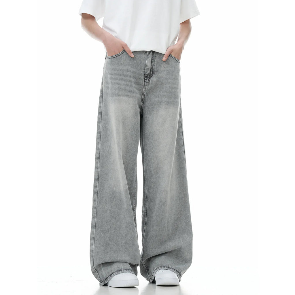 Men's Y2K Jeans Vintage Baggy Jean Pants Grunge Aesthetic Skater Pants Streetwear Relaxed Fit Jeans Trousers