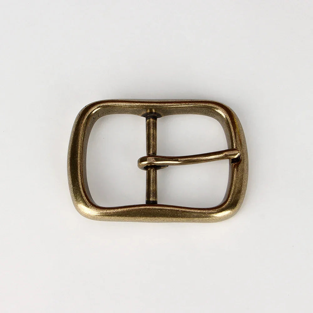 High Quality Solid Brass Belt Buckle Pure Copper Women Men's Pin Buckle Manual DIY Leather Craft Hardware 40mm Width Size