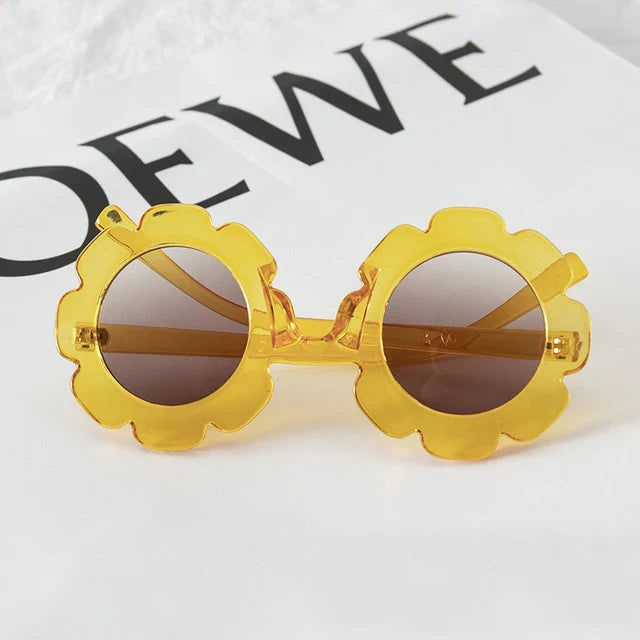 NONOR Kids Sunglasses Summer Girl Boys Cute Sunglasse Flower Outdoor Children Lovely Vintage Sunglasses Protection Classic
