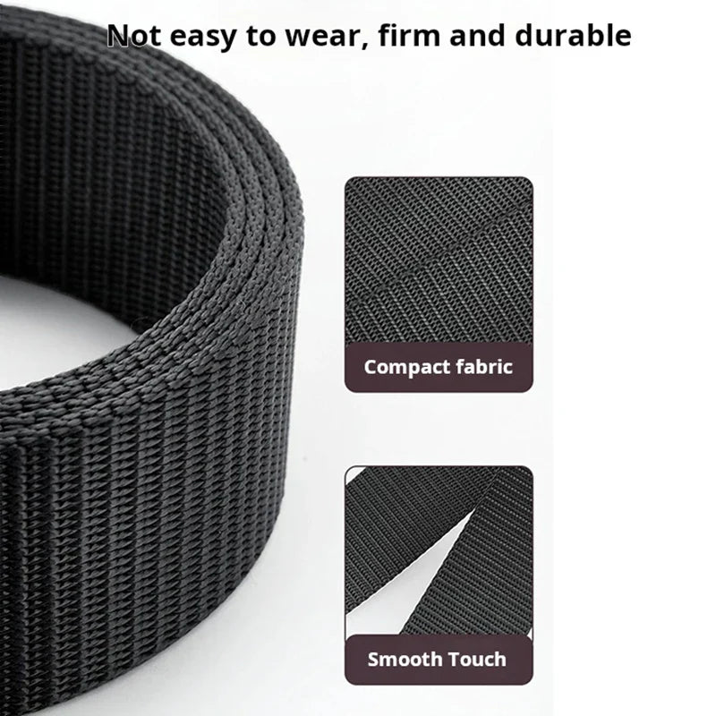 120 cm men's automatic buckle nylon belt Outdoor hunting multifunctional tactical canvas high-quality unisex hunting belt