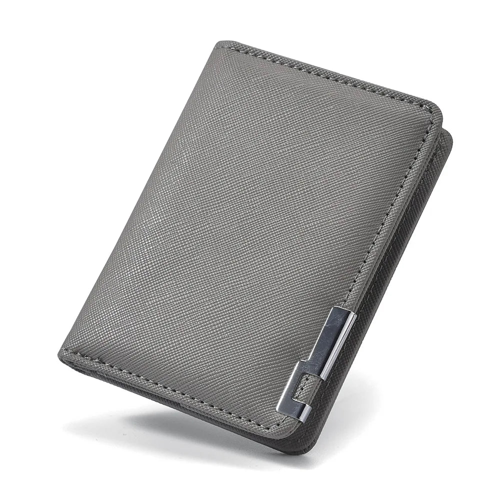 New Fashion Men's Wallet Vertical Short Business Multi-card Slot Holder Tight Men's Wallet