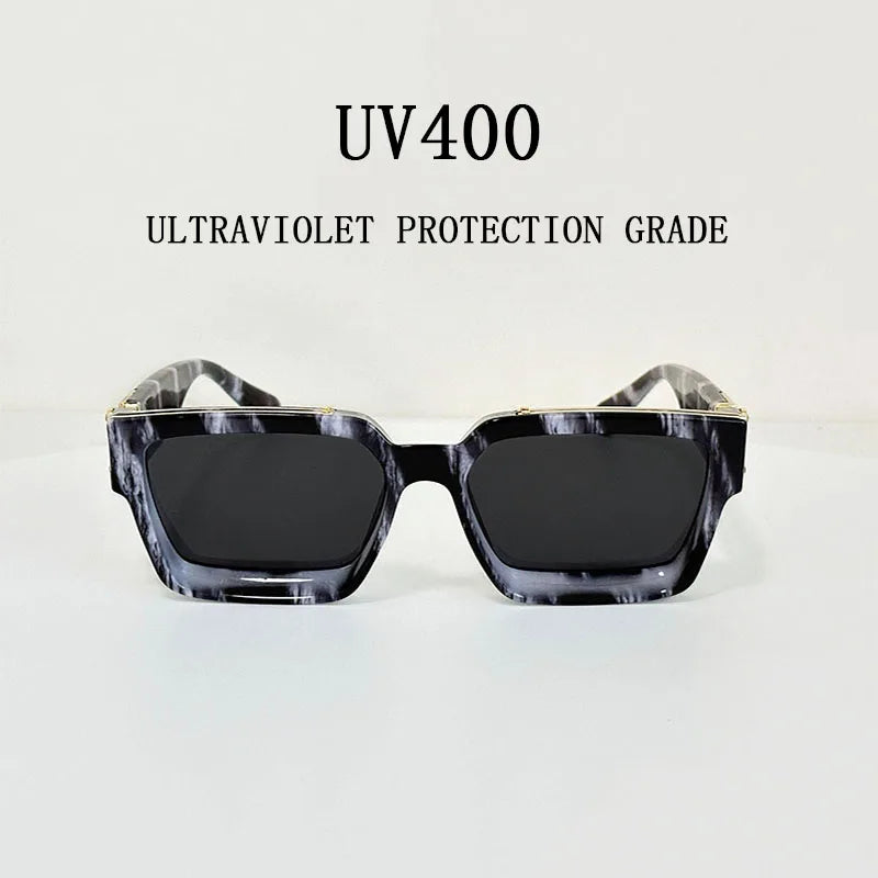 Millionaire Square Sunglasses For Men Retro Sunscreen Sunglasses Women Trendy And Fashionable Vintage Fashion Glasses Zonnebril