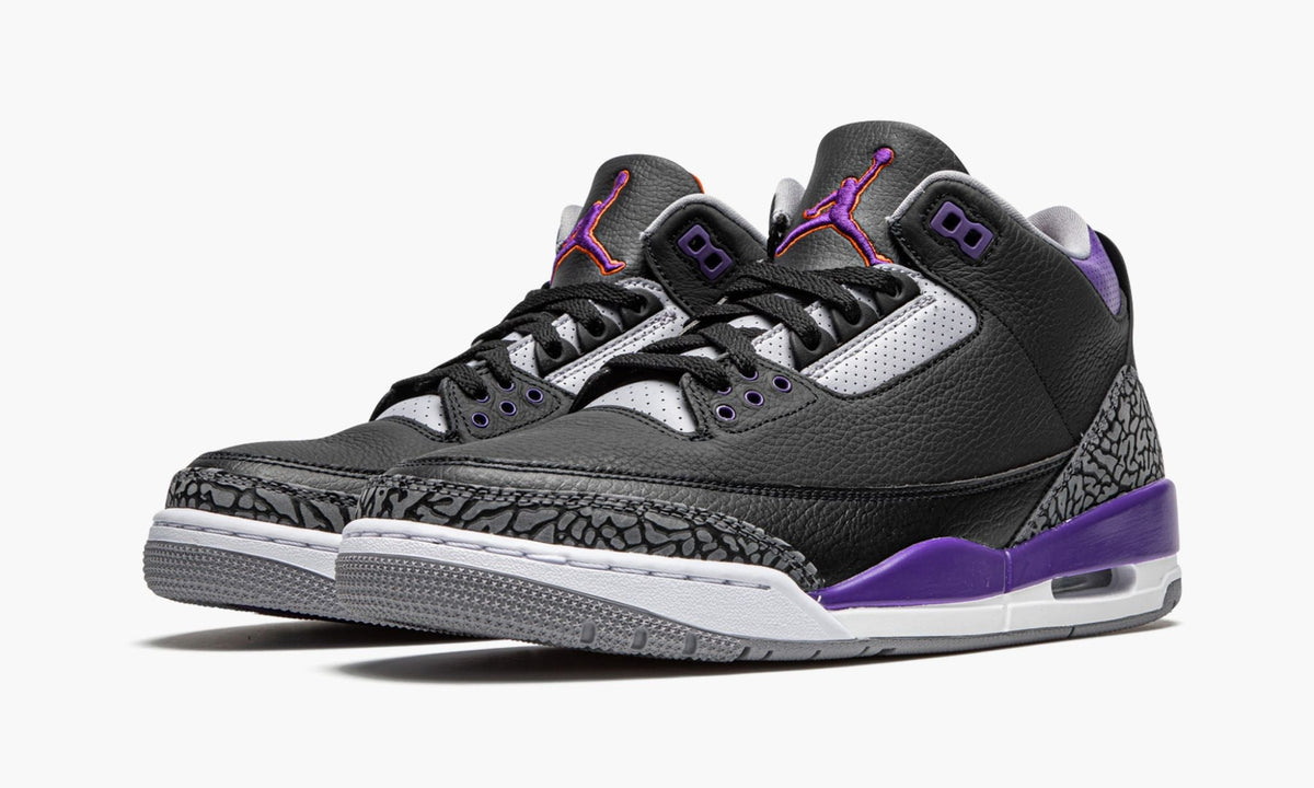Air Jordan 3 Retro Court Purple Sneakers
