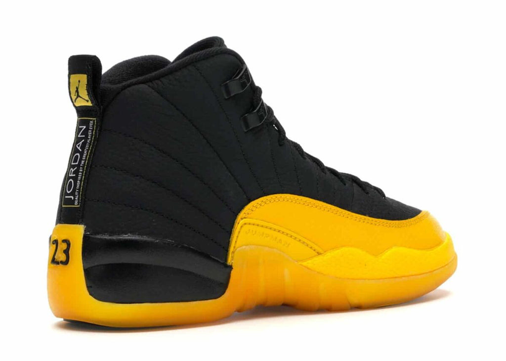 Jordan 12 Retro Black University Gold Sneakers