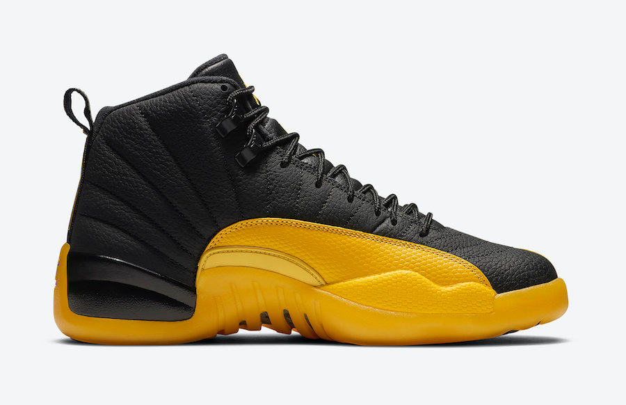 Jordan 12 Retro Black University Gold Sneakers