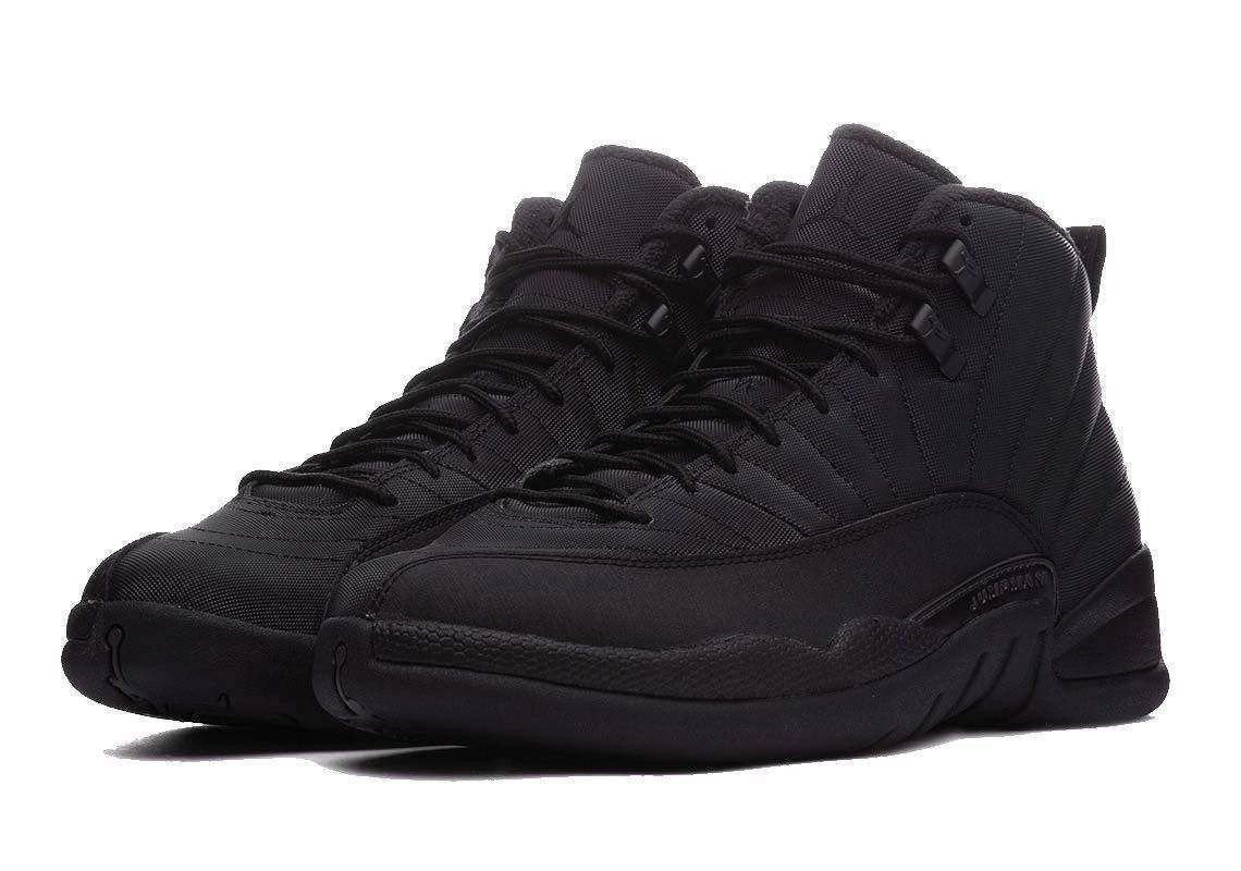 Jordan 12 Retro Winterized Triple Black Sneakers