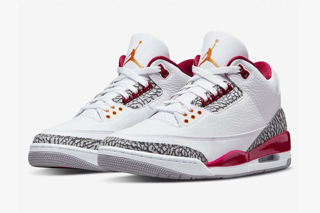 Jordan 3 Retro Cardinal Red Sneakers