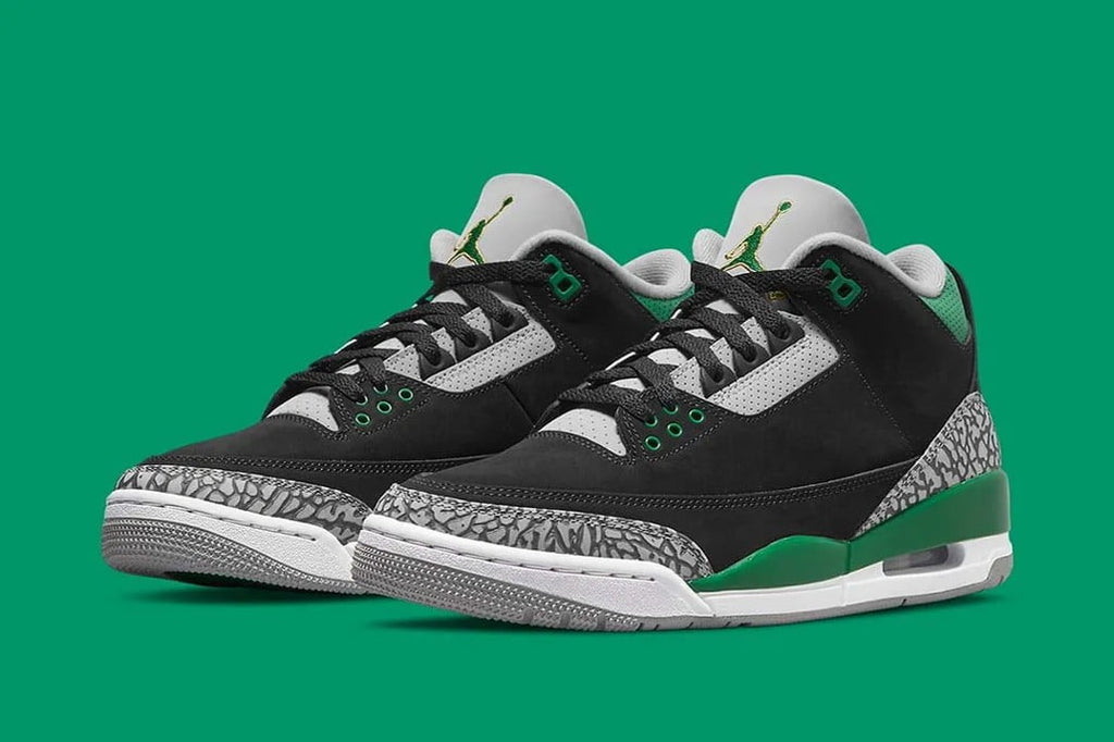 Jordan 3 Retro Pine Green Sneakers