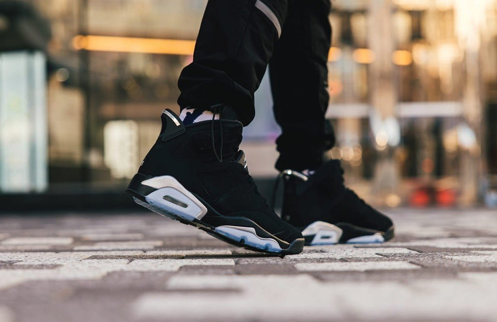 Jordan 6 Retro Chrome Metallic Silver Sneakers