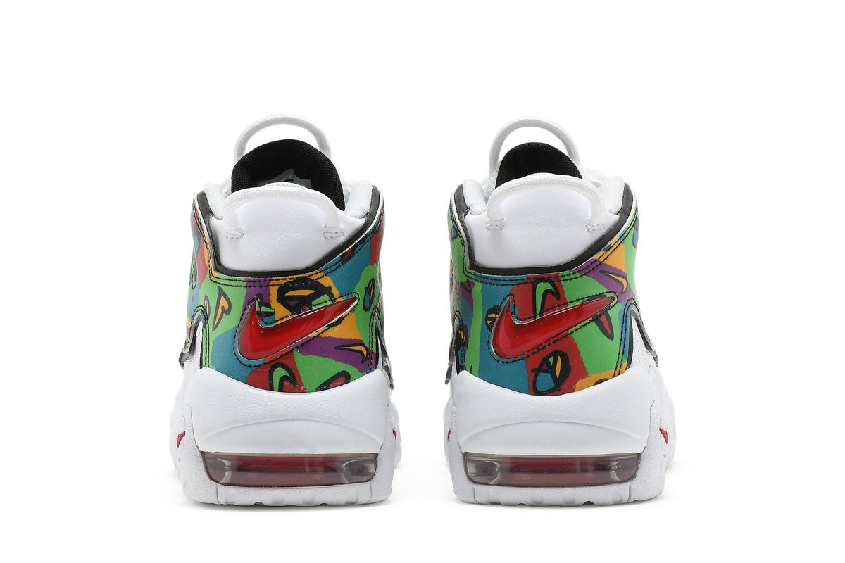 Nike Air More Uptempo Peace Love Swoosh Sneakers
