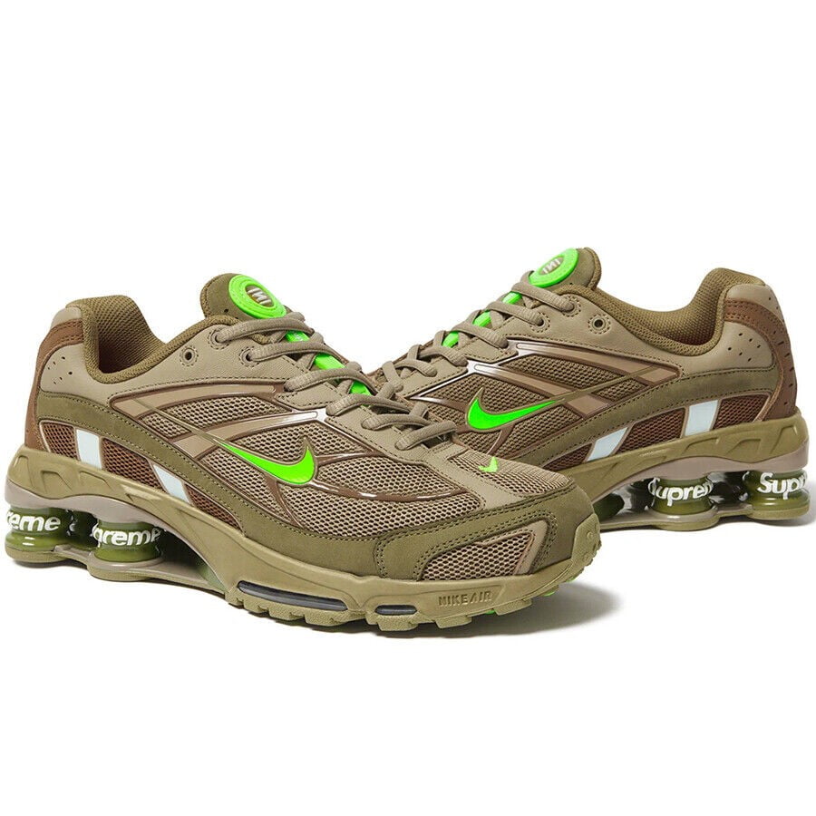 Nike Shox Ride 2 SP x Supreme Olive Sneakers