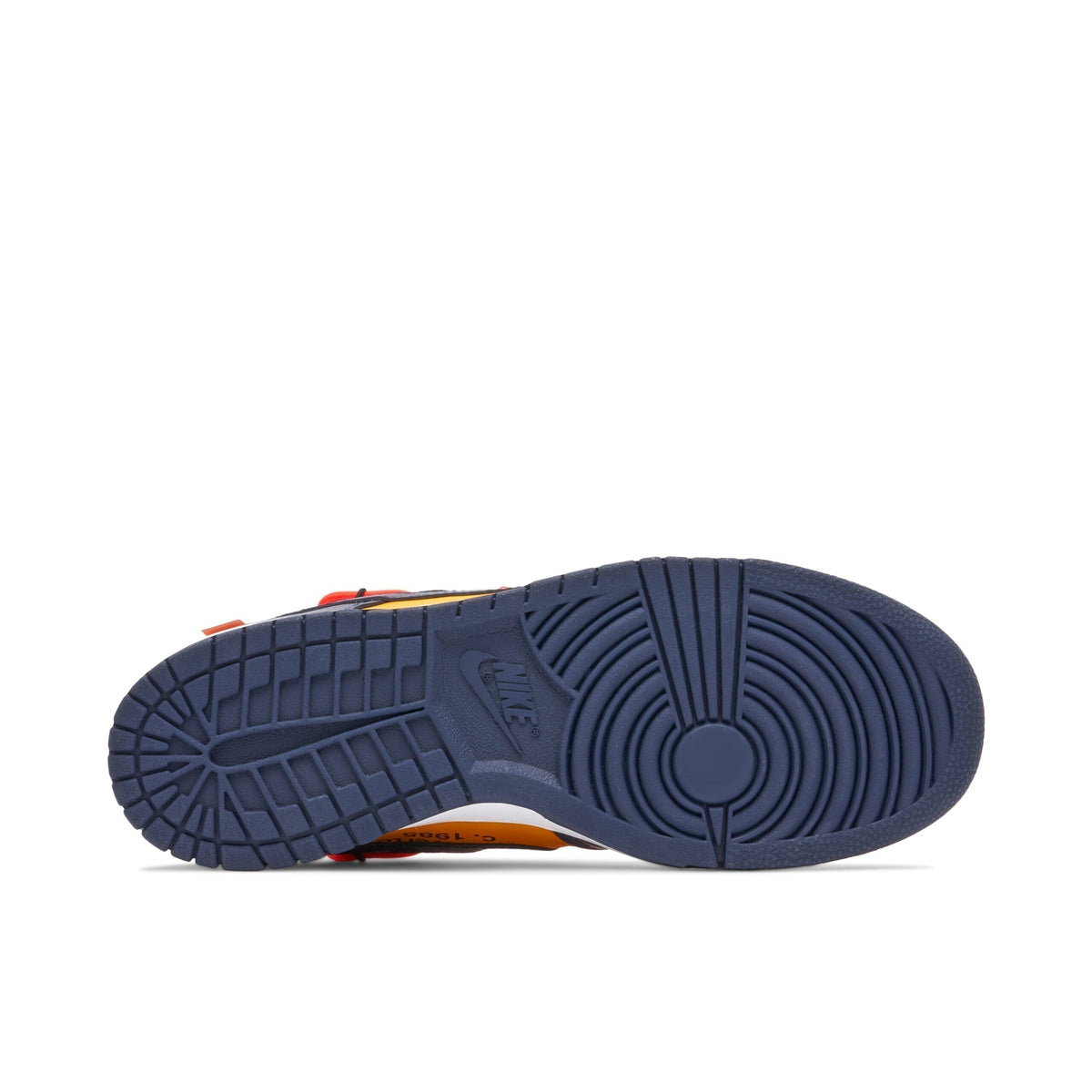 Off-White x Nike SB Dunk Low University Gold Sneakers