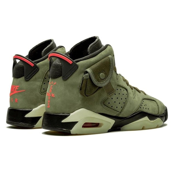 Travis Scott x Air Jordan 6 Olive GS Sneakers