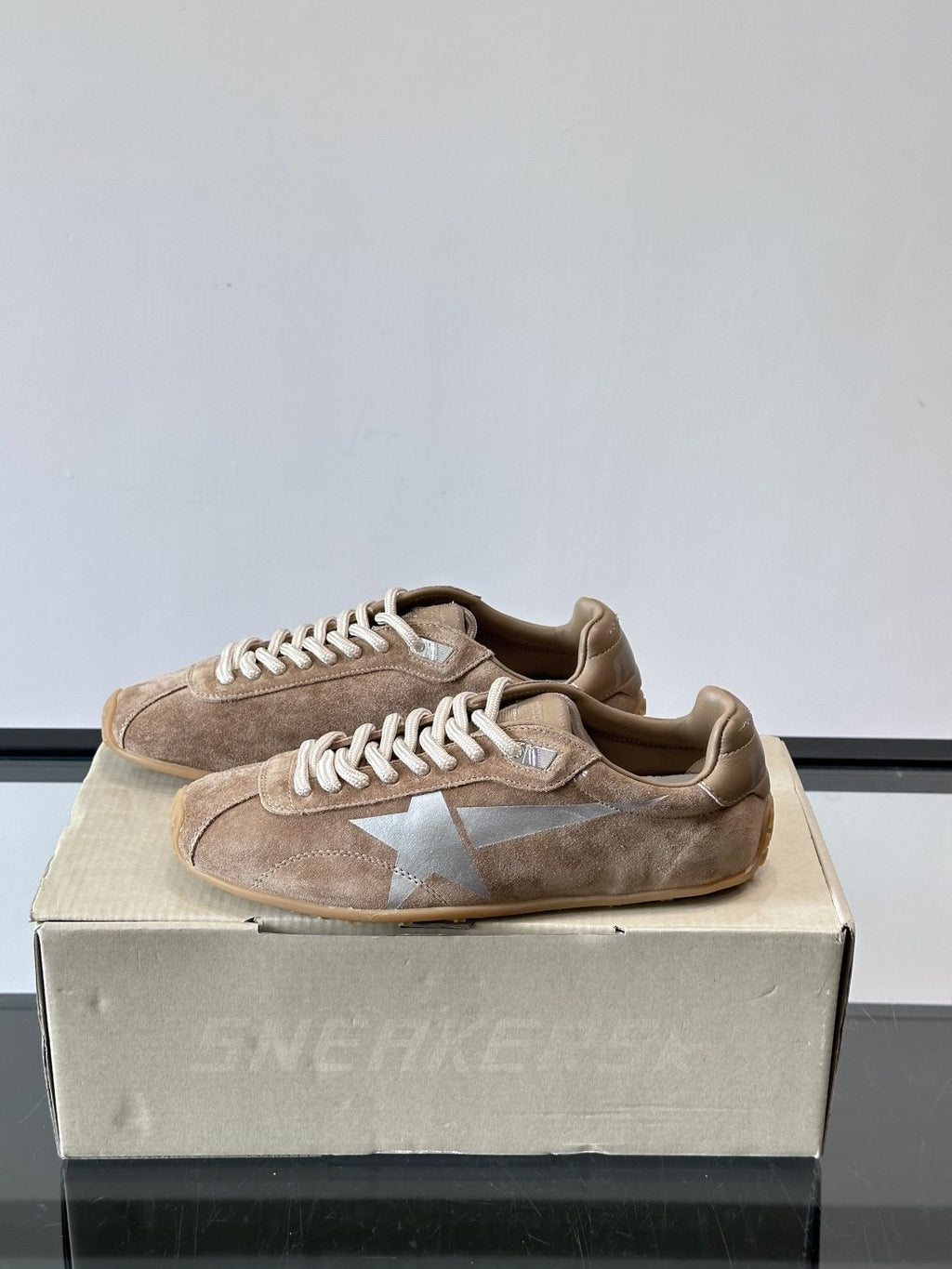 Golden Goose Brown Star Sneakers — side