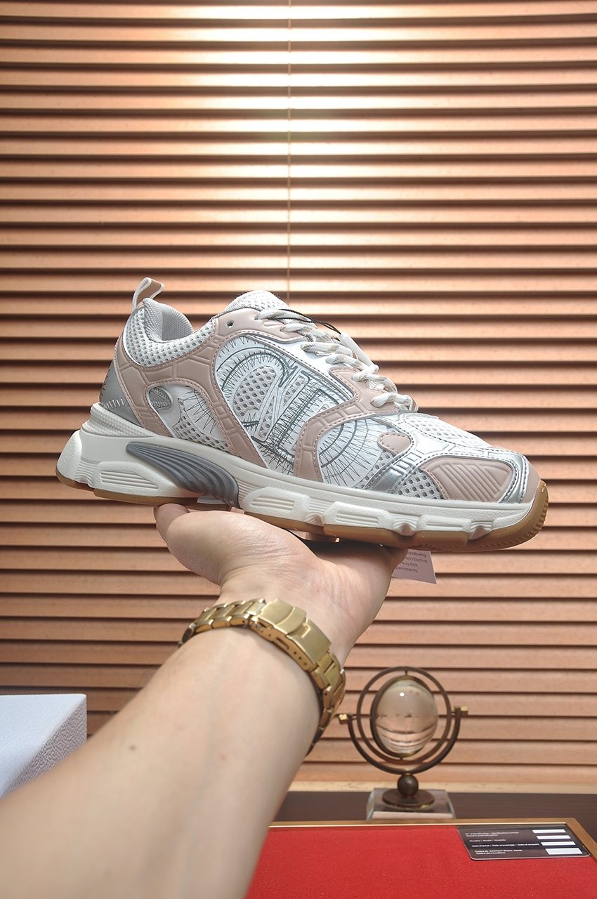 微商相册测试鞋子-Dior White Mesh Low-Top Sneakers — front