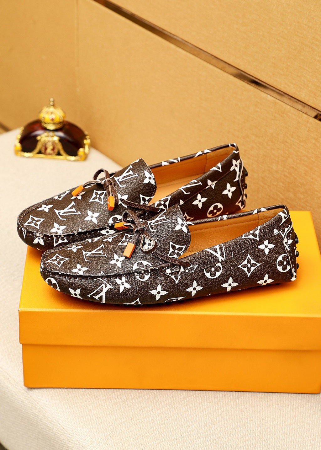 Louis Vuitton Monogram Driving Loafers — front