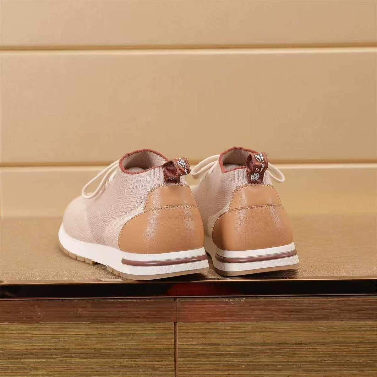 Loro Piana Flexy Walk Knit Sneakers — back