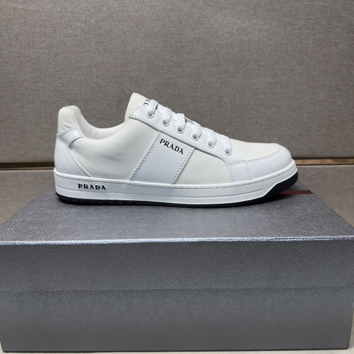 Prada Men's Low-Top Lace-Up Sneakers — side
